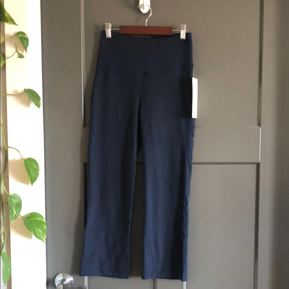Lululemon Athletica Blue Cropped Wide-Leg Pants